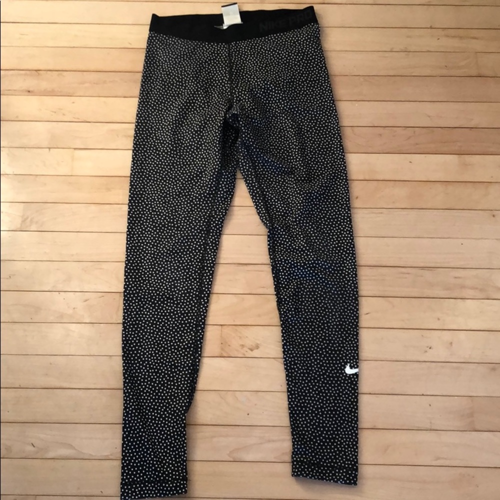 NIKE DRI-FIT RUNNING LEGGINGS, medium, POLKA DOTS